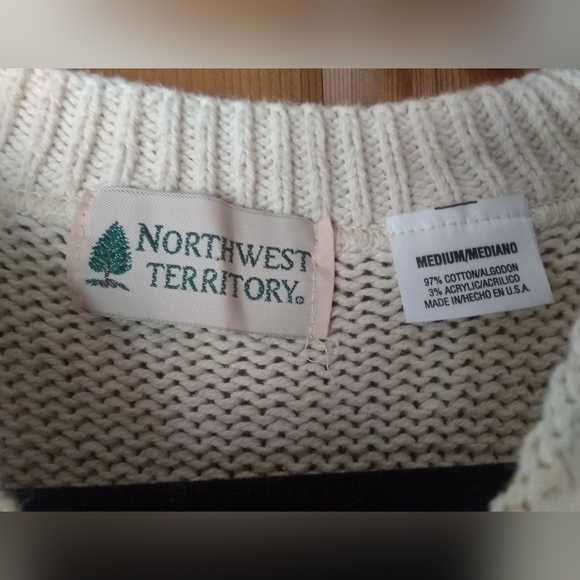 VINTAGE cotton patterned sweater - Picture 5 of 6